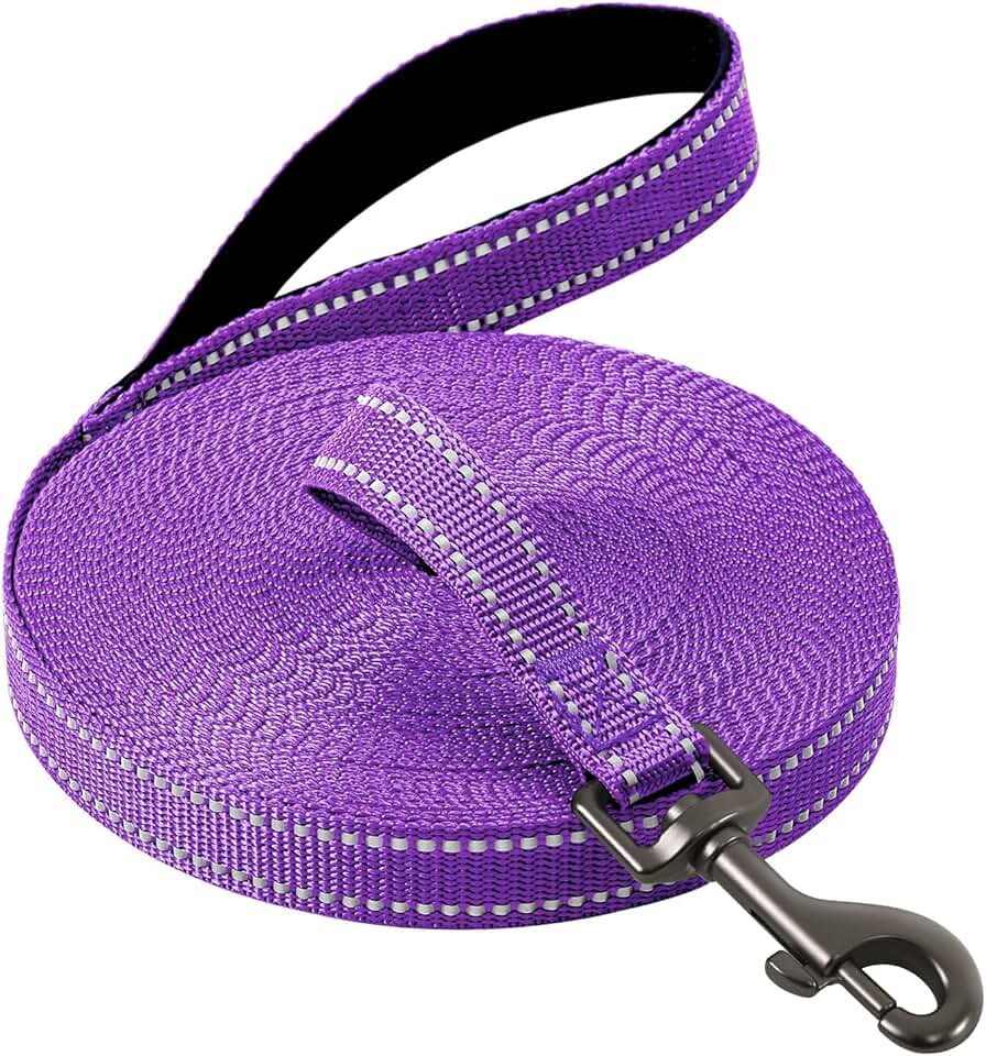 Correa Larga Reflectante para Perro · Violeta (5/10/15 m)