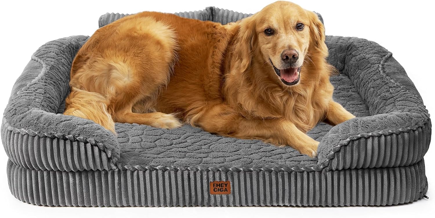 Cama Ortopédica Viscoelástica para Perro · 106×76 cm